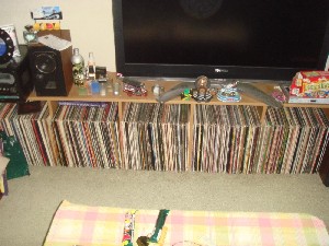 レコードの山