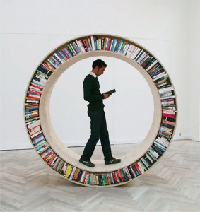 circular-walking-bookshelf circular-walking-bookshelf